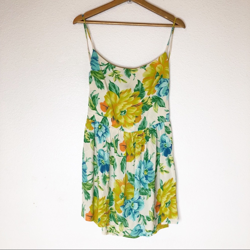 Blu Moon- Spaghetti Strap Floral Boho Dress - Picture 2 of 6